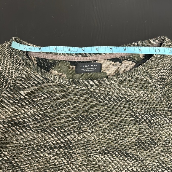 Green ZARA long sweater - Picture 2 of 7